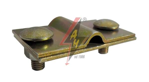 AH Hardt AH-03061 - Контрольное (пробное) соединение, 2xM8x20, две пластины, B do 40 mm, проволока Ø 5-12 mm, серия Gold