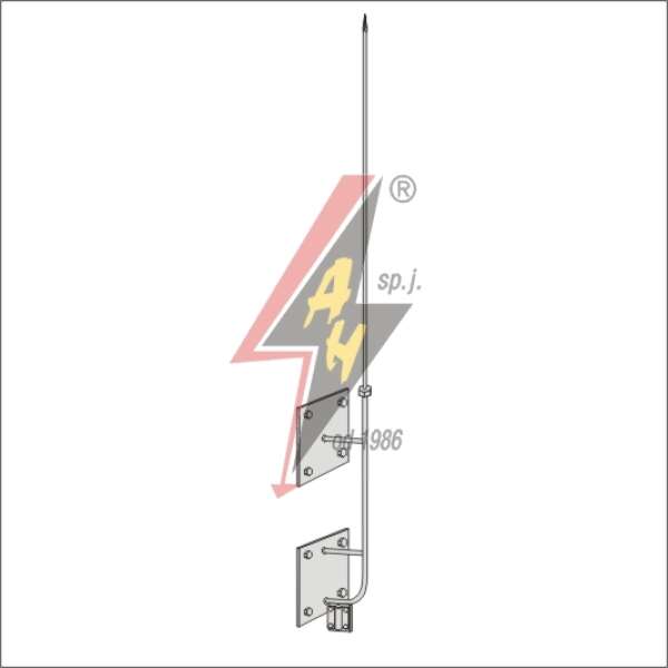 AH Hardt AH-27391 - Шпиль на дымоход, (горячего оцинкования) H=4000 mm, составной