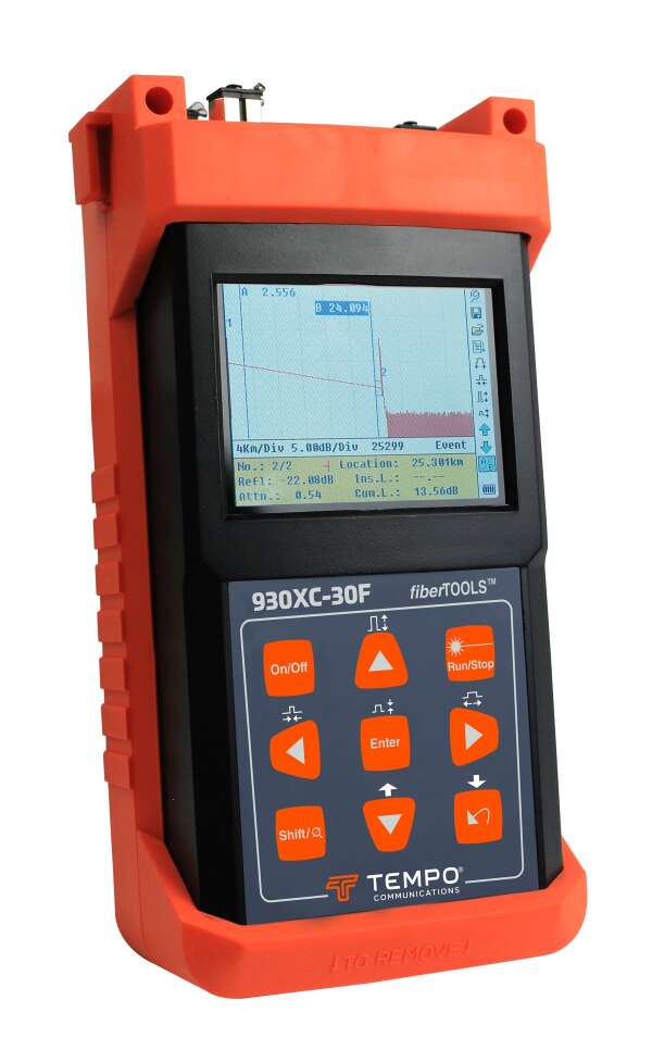 Tempo 930XC-30F - оптический рефлектометр PON (1310/1550/1625нм) с фильтром, функцией оптического тестера и визуализатора повреждений, UPC/SC