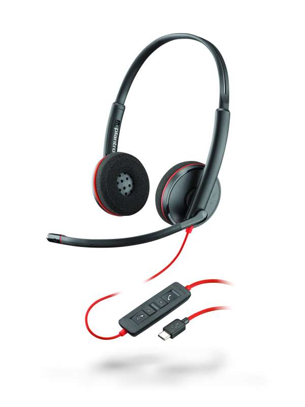Plantronics BlackWire C3220-C - проводная гарнитура (стерео, USB-C)