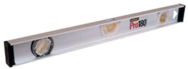Stanley 1-42-920 - Уровень PRO 180, 3 капсулы, 60см, погрешность 1,5 мм/м