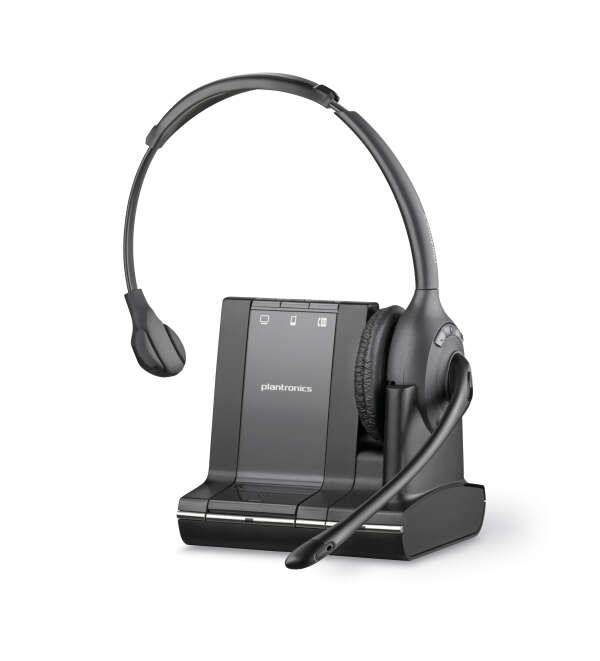 Plantronics Savi W710 (Over-the-head) — беспроводная (DECT) система для компьютера, мобильного и стационарного телефона